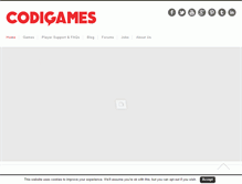 Tablet Screenshot of codigames.com